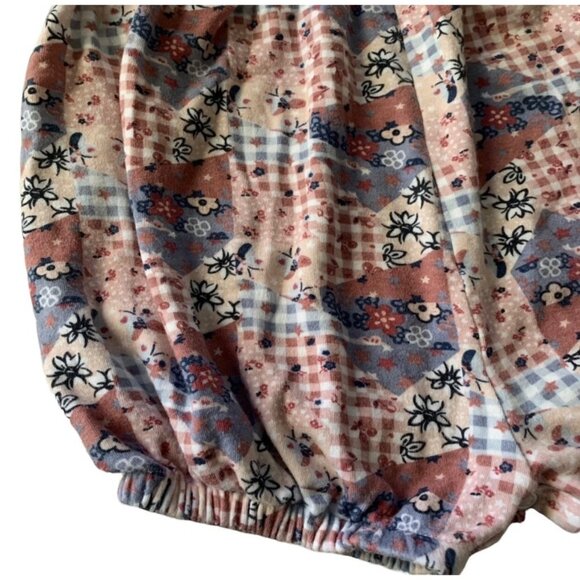 Vintage Grunge Floral Print Bubble Romper 24 Months - Picture 6 of 6